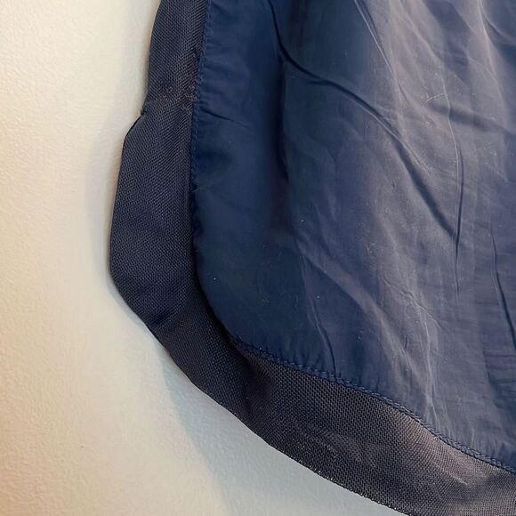 Tahari Sport Women's Navy Mesh Trim Elastic Waist Athletic Workout Shorts XL - Picture 4 of 5